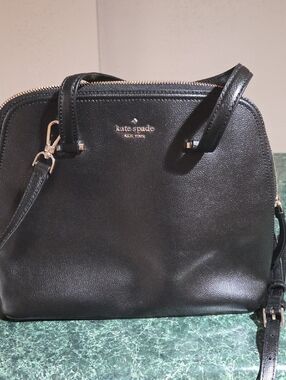 kate spade New York Black Leather Crossbody Bag